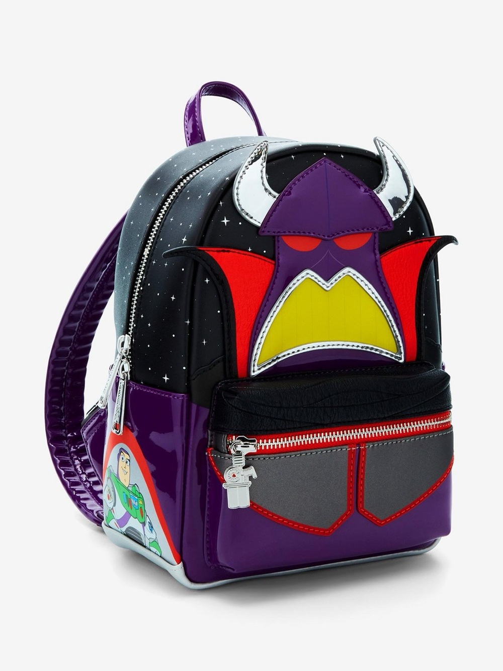 NWT Loungefly Pixar Toy Story Emperor Zurg Figural Glow-in-the-Dark Backpack - Picture 3 of 7